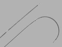 Reuter Tip-Deflecting Wire Guide shown straight and deflected
